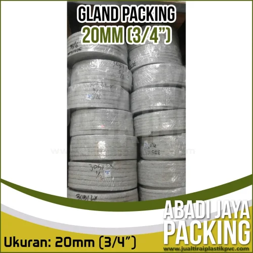 Remes Packing / Gland Packing Asbes Teflon 20mm (3/4″) Rollan