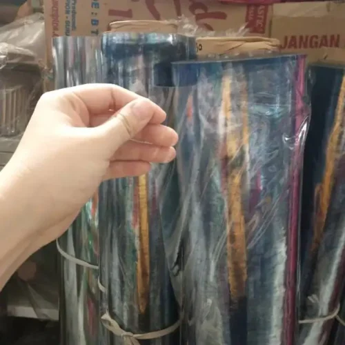 Plastik Mika Sheet PVC Clear 0.5mm Lemes