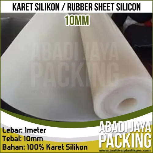 Karet Silicone / Rubber Sheet Silicon 10mm