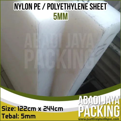 Nylon Pe 5mm Lembaran (Polyethyene Sheet / Hdpe Plate)