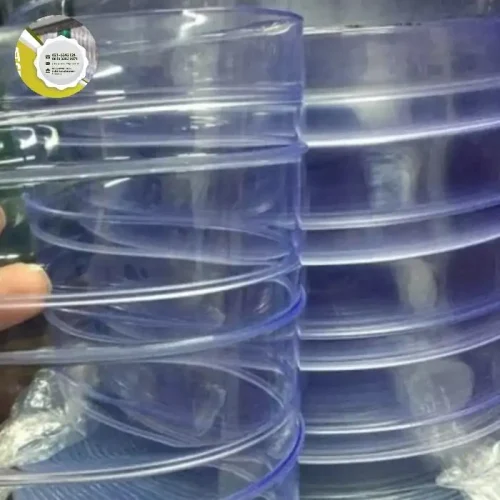 PVC Strip Curtain Ribbed 20cm X 2mm Clear / PVC Curtain Tulang 20cm X 2mm