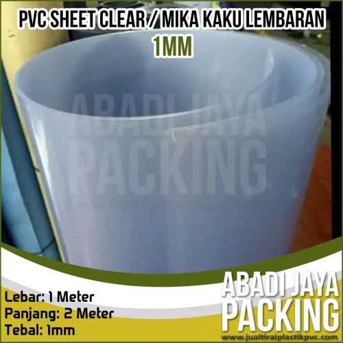 PVC Sheet Clear (Mika Kaku Lembaran 1mm