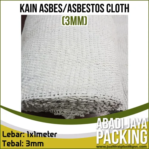Kain Asbes 3mm Tahan Panas (Asbestos Cloth 100cm X 100cm)