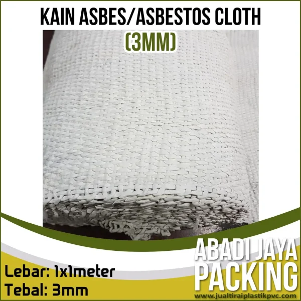 Kain Asbes 3mm Tahan Panas (Asbestos Cloth 100cm X 100cm)