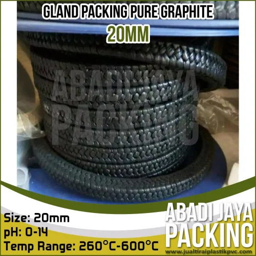 Gland Packing Graphite 20mm X 20mm