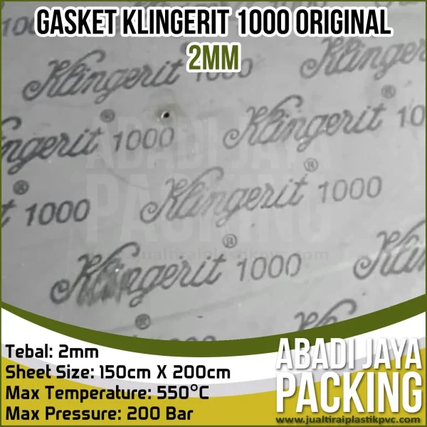 Gasket Klingerit 1000 2mm Original