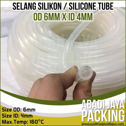 Selang Silikone (Silicone Tube Od 6mm X Id 4mm)