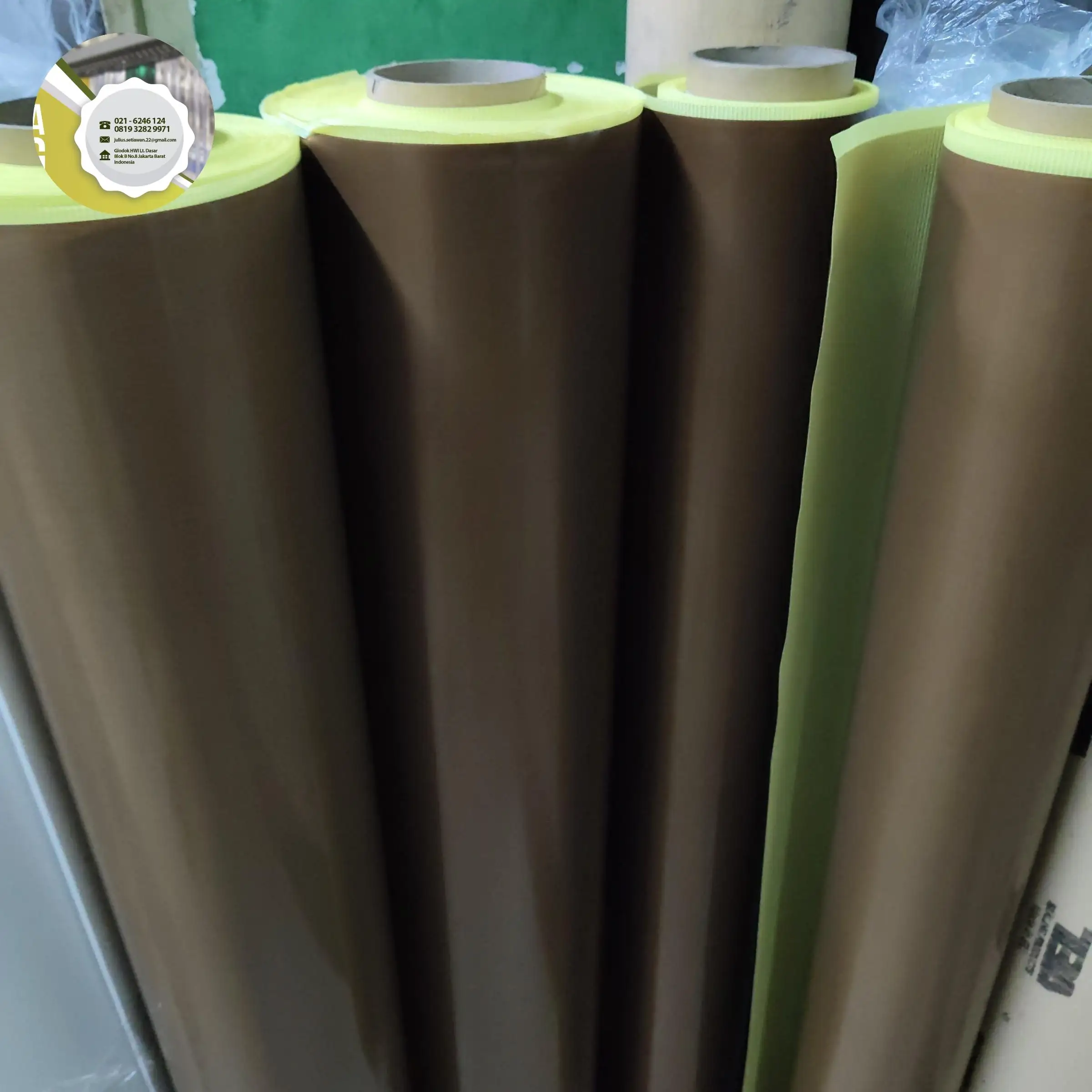 Kertas Teflon 0.08M + Lem / Kain Teflon 0.08 + Lem